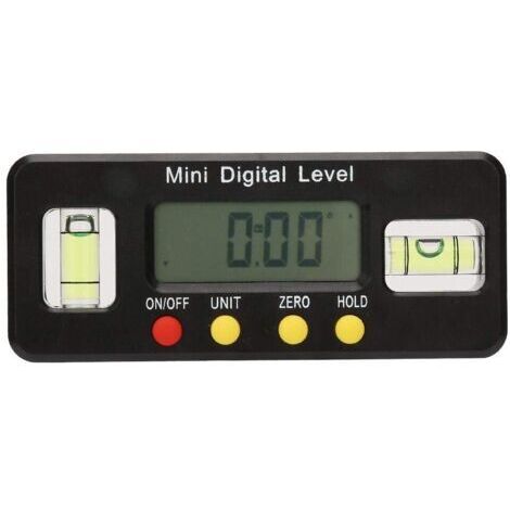 DEESSE SHOP-Inclinomètres Traceur numérique d'angles, 0 360 °, mini niveau de torpille et inclinomètre numérique, jauge d'angle électronique, 100 mm/150 mm/200 mm, avec bulle d'air pour mesure horizo (1/5)