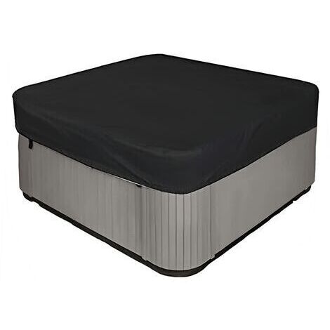 DEESSE SHOP-Housse de jacuzzi carrée 210D très résistante et imperméable - Protection UV - 220 x 220 x 90 cm (L x l x H) - Noir - RWChemin de table (1/5)