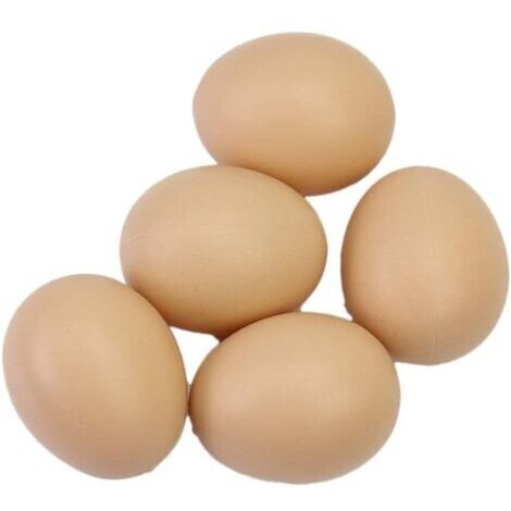 DEESSE SHOP-5pcs faux oeuf poule artificielle volaille coop nid en plastique pratique et pratique