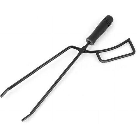 Pince à Charbon de Bois Anti-brûlure, poêle Portable, Pince à feu de cheminée, Camping en Plein air, Barbecue (1/5)