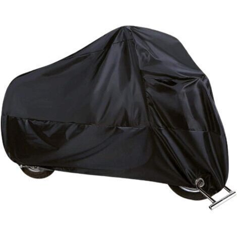 Bâche de protection pour moto, imperméable, avec trous de fermeture, résistante à l'hiver, résistante aux UV, pour moteurs, cyclomoteurs, scooters, vélos, scooters,200×90×100cm (1/5)