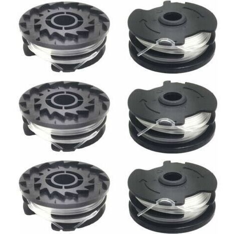 Lot de 6 bobines de fil de rechange pour coupe bordure LIDL Parkside PRTA 20 Li A1, B2, C3, PRT 550 A1, A3, PRT 300 A1 (1/5)