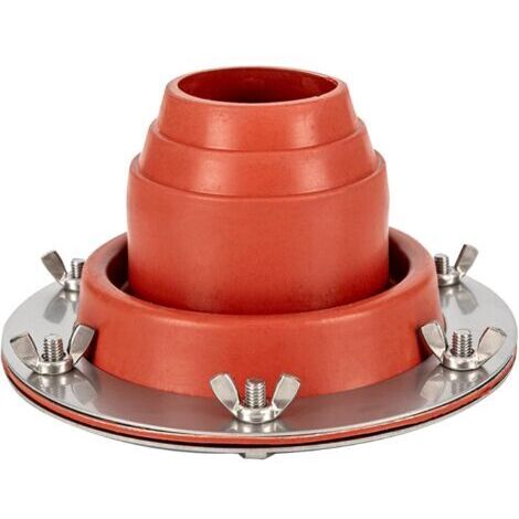 Botte de cheminée en silicone haute température Botte d'aération de toit flexible pour tuyau OD 1 77" à 3 94" Kit de solin de tuyau de toiture résistant à la chaleur pour tente cloche yourte po