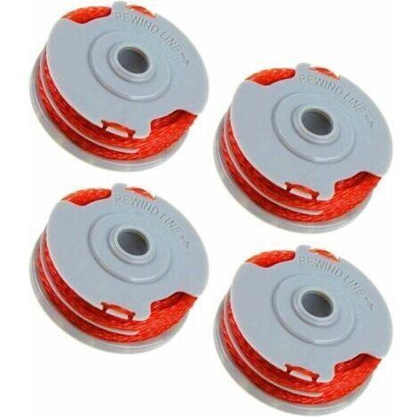 Lot de 4 bobines de fil Flymo FLY021 pour débroussailleuse - 1,5 mm - 11 m - En nylon - Compatibles avec les coupe-bordures Flymo - Remplace FLY021/513937190 (1/5)