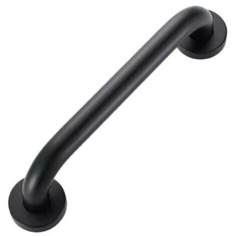 Noir 400mm Barre d'Appui Douche , Poignée de Douche de Sécurité, Barre d'Appui WC Handicapé, Barre de Soutien pour Toilette, Barre de Maintien Douche et WC (1/5)