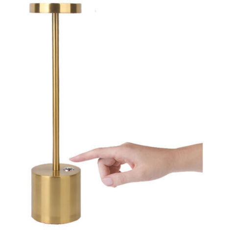 Lampe de table LED sans fil rechargeable, 1800mAh lumiere modernes à batterie, 3 températures de couleur, pour chevet, camping, interieur, exterieur, terrasse, restaurant RWLampe de bureau (1/5)