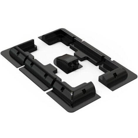 Lot de 7 supports de panneau solaire - Supports latéraux en ABS - Sans perçage - Largement utilisé sur les camping-cars, bateaux, toits plats, camping et caravanes (1/5)