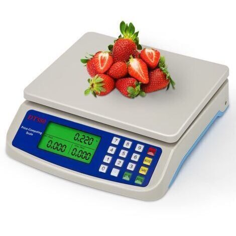Balance de cuisine numérique 30 kg/1 g avec écran LCD, balance alimentaire électronique,avec fonction d'épluchage for la cuisine à domicile, la cuisson des fruits, balan