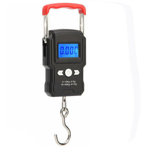 Balance, peson et dynamomètre,Balance A Crochet Suspendue, Double Precision, Retroeclairage De L'Ecran Lcd, 50Kg / 5G - (1/5)