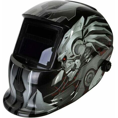 Casque de soudage automatique avec 2 lentilles et 2 capteurs – Obscurcissement DIN9 à DIN13 – Matériaux ABS et PP – Pour soudage ARC MIG TIG (1/5)