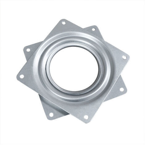 Plateau tournant carré 4 pouces – Roulement à billes en acier – Capacité de charge 30-40 kg – Rotation 360 degrés pour armoires de cuisine (1/5)