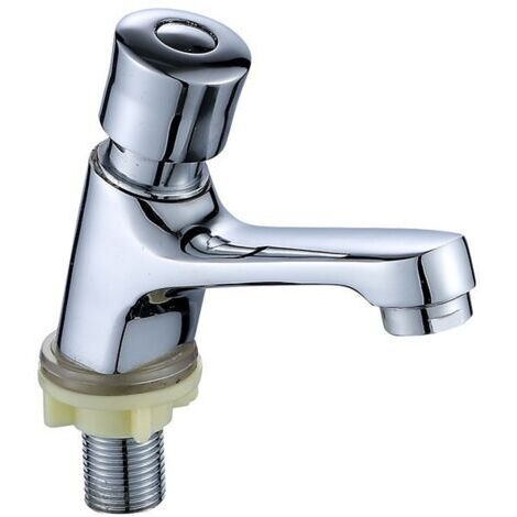 Cuisines Robinet de Lavabo de Salle de Bain Baignoires Robinet Automatique Robinet de Retard pour Economiser L'eau(Petit corps de vanne) (1/5)