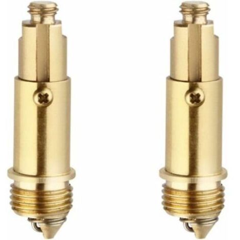 Remplacement Boulons Vidange ,Noyau Rebondissant Drain Mécanisme à Ressort Facile Bassin Stopper Pièce Rechange Salle Bain Bouchon Clack Clack Pop Up pour la Plupart des Bouchons de Lavabo de (1/4)