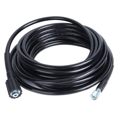Tuyau pour Nettoyeur Haute Pression, Tuyau de Nettoyage à Filetage M14xM22 10 m, Garage Industriel pour Entreprise de Nettoyage de Voiture (1/5)
