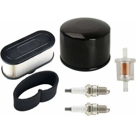 Lot de 2 filtres à air pré Filtre à Huile et à Carburant Compatible with Moteur 4 Temps Kawasaki FR651V FR691V FR730V FS481V FS541V FS600V FS651V FS691V FS730V