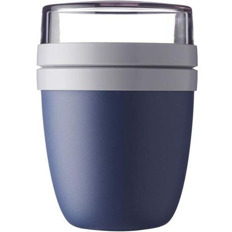 Pot à déjeuner Ellipse, bol à muesli pratique 500 ml, pot à yaourt, boîte à déjeuner – convient au congélateur, au micro-ondes et au lave-vaisselle,Couleur:bleu (1/5)
