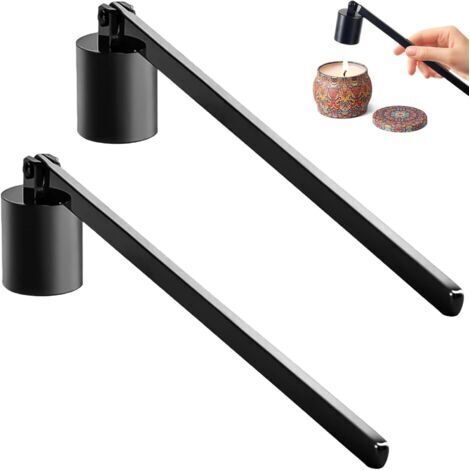 2 Pièces Eteignoir Bougie, Extincteur à Bougie en Acier Inoxydable, Extincteur à Bougie à Long Manche, Snuffer Candle pour La Plupart des Bougies (1/5)