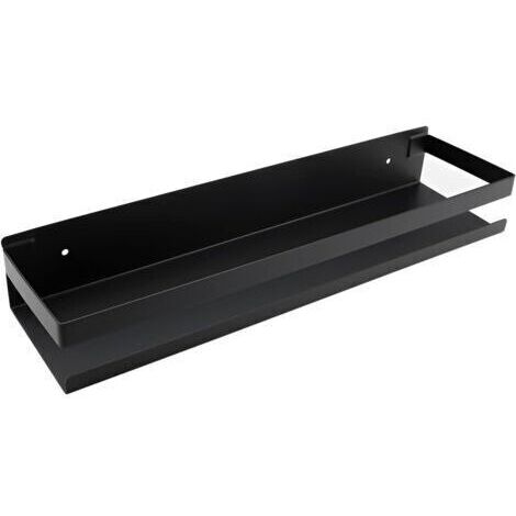 Candyse Etagere Murale Salle De Bain Etagere Douche Acier Inoxydable 40 CM Etagère Murale Acier Noir, (1/5)