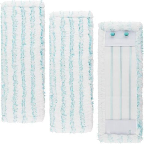 Lot de 3 Housses de Rechange Compatibles avec Leifheit Professionnel XL Micro Duo, Housses en Microfibre efficaces pour Tous Les sols, avec Une Forte Absorption d'eau et Une décontamination (1/5)