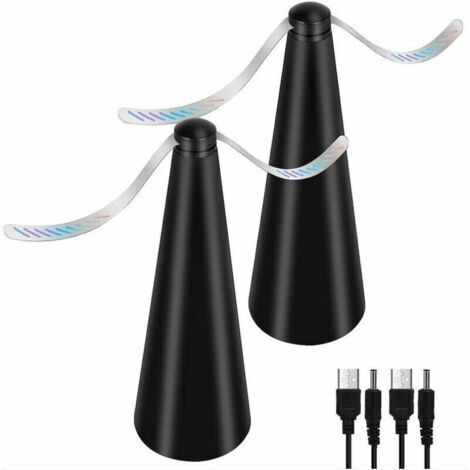 Ventilateur Anti-Mouche, Lot de 2 répulsifs Anti-moustiques sans Utiliser de Produits Chimiques, pour éloigner les mouches et les insectes de la nourriture, pour Camping Salle à Manger Jardin (1/5)