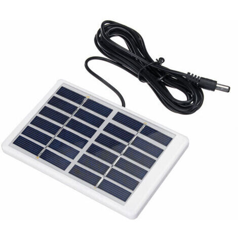 Panneau solaire 1.2W 6V avec polysilicium de panneau solaire d'énergie solaire de cable de 3m noir Panneau solaire (1/5)