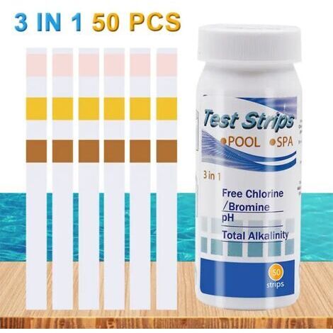 Bandelettes de test de dureté de l'eau – Kit de 50 bandelettes 0-425 ppm – Test de calcium et magnésium pour adoucisseurs et lave-vaisselle (1/5)