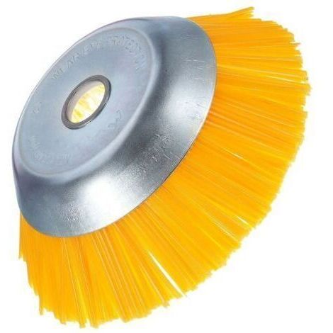Tête de débroussailleuse,Brosse à mauvaises herbes en nylon - Brosse ronde universelle pour débroussailleuse - Outils de jardin durables - 200 mm x 25,4 mm (1/5)