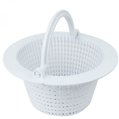 Panier rond pour skimmer de piscine hors sol Diam 16 cm Blanc (1/2)