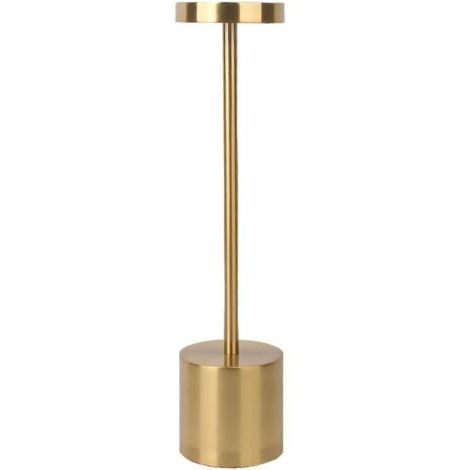 Lampe de table moderne rechargeable pour restaurant, éclairage créatif, décoration pour bar, hôtel, salle à manger, design simple,Couleur cuivre (1/5)
