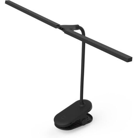 Lampe de Bureau Lampe d'étude Pince LED étudiant Soins des Yeux créatif Rechargeable USB dortoir étude Chambre Lecture Lampes de Bureau,Noir [1500mAh] (1/2)