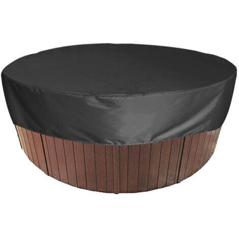 Couverture de Piscine Ronde Piscine Bâche Solaire pour Piscine,Housse de Protection Spas Imerméable Résistant Aux UV, 190T pour Extérieur Spa Baignoire,190x30cm (1/5)