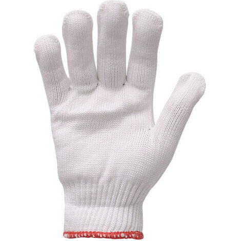 10pcs Gants en coton, gants de travail,adaptés au jardinage(M:21cm) (1/2)