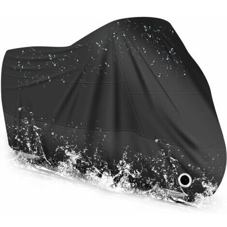 Housse de Protection pour Moto imperméable, résistant au Froid et intempéries 210T (L 220x95x110cm) (1/5)