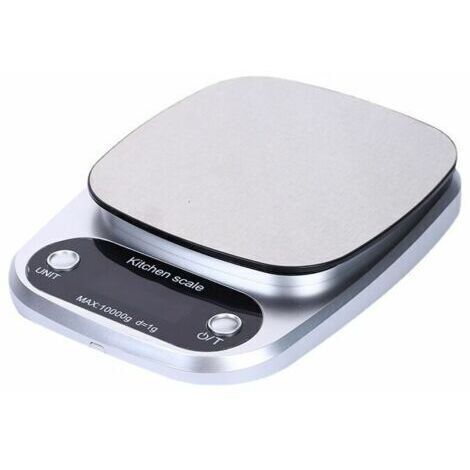 Balance électronique alimentaire en acier inoxydable pour cuisine (10kg/1g) (1/5)