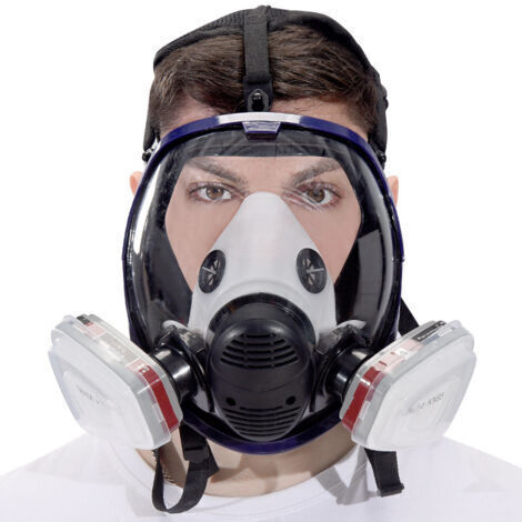 7 pièce costume peinture pulvérisation peinture bois pour masquemasque complet masque respiratoire (1/2)