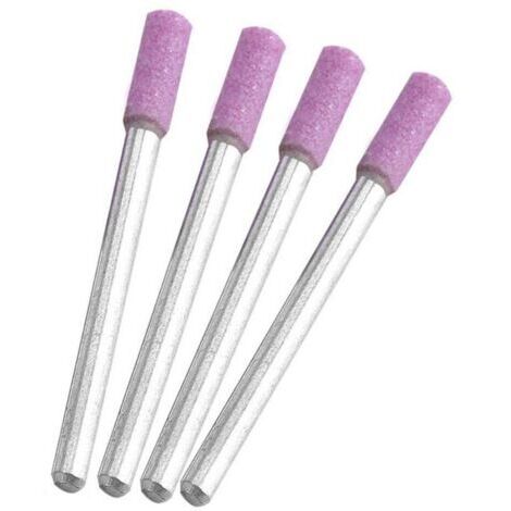 Diamant Affuteur Affuteuse de Chaine Tronçonneuse,Lime à Pierre pour Scie à Chaîne,Gabarit Affutage Chaine,avec 3 Tailles Différentes 4 mm, 4,8 mm, 5,5 mm pour Affûter et Poncer,9 Piezas (1/5)