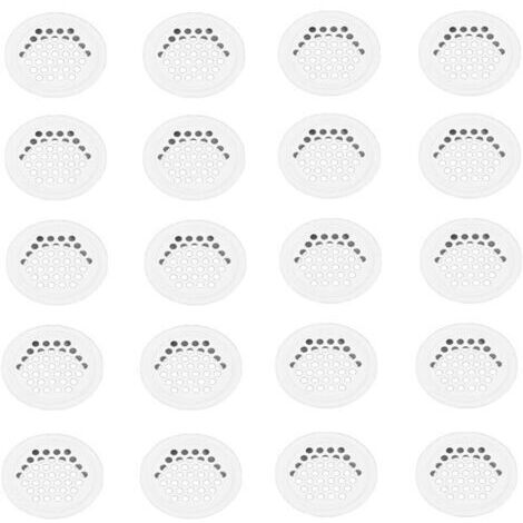 Grille Aerartion 20 Pièces Grille Ventilation 35mm Grille Aeration Grille de Ventilation Grille D'aération Trou Inox Blanc Ronde Grille Ventilation pour Cuisine Armoire Meubles (1/5)