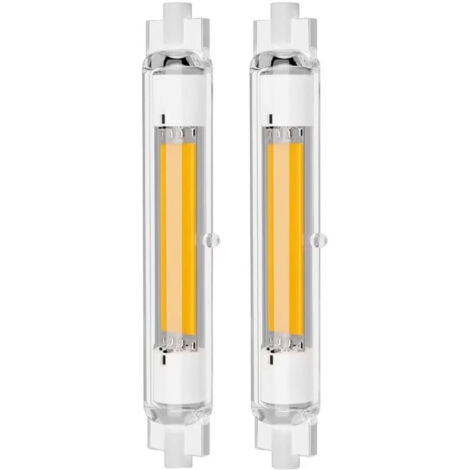 R7S 118mm 30W ampoule LED dimmable Equivalent à 100W lampe halogène Blanc chaud 3000K Sans scintillement 2000LM illumination 360° faisceau Lot de 2 (1/5)
