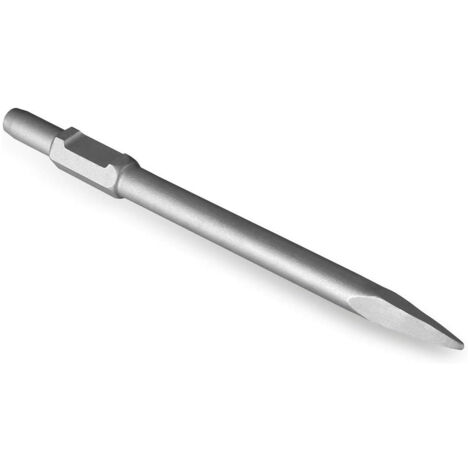 Ciseau pointu, 380x30 mm, avec manche hexagonal SDS 30 mm, ciseau professionnel de haute qualité pour creuser le béton des murs en ciment, adapté aux grands pics électriques 65A, 95A (1/5)