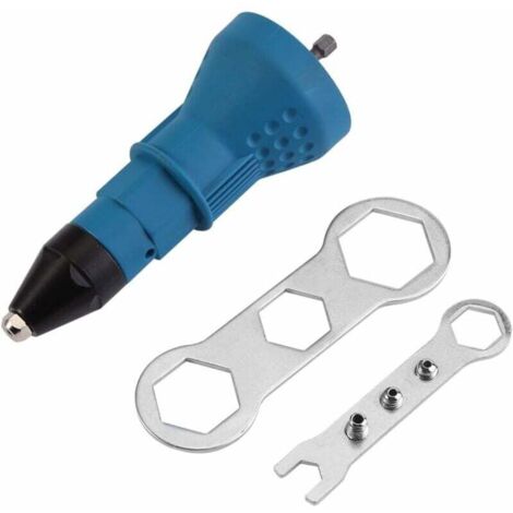 Pistolet de rivet professionnel pour perceuse sans fil Riveter Riveter Coeur électrique Pistolet Riveting Outil Riveting Riveting Sans fil de forage Adaptateur Insert Écrou (1/5)