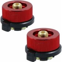DEESSE SHOP - Lot De 2 Adaptateurs Pour Bouteille De Gaz - Pour Réchaud De Camping Pour Barbecue Barbecue, Cartouches De Gaz Extérieur Cartouches Conversion De Vis Pour Pique-niques Et Activités