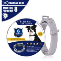 DEESSE SHOP - Collier anti-puces et anti-tiques pour chien, traitement naturel et jusqu'à 8 mois de prévention contre les puces et les tiques pour chien, taille réglable 62 cm, résistant à l'eau