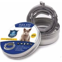 DEESSE SHOP - Collier anti-puces et anti-tiques pour chiens et chats, traitement anti-tiques et anti-puces, étanche pour, taille ajustable, protection 8 mois, 1 paquet (petit)