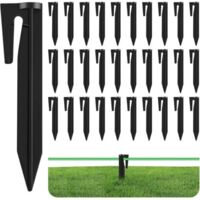 120 Pièces Piquet Fil Robot Tondeuse, Piquets de Fixation pour Câbles Périphériques Robot Tondeuse, Piquets de Terre pour Robot Tondeuse, Piquets de Fixation en Plastique Robuste