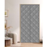 Rideau de protection thermique magnétique pour portes - Rideau de porte thermique contre le froid et la chaleur - Protection contre le froid - Isolation phonique - Imperméable - Coupe-vent -