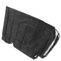 DEESSE SHOP-Swing Top Cover Imperméable Pare-Soleil Balanoire Protecteur pour Jardin Cour PatioNoir 3 Places 190x132x15cm