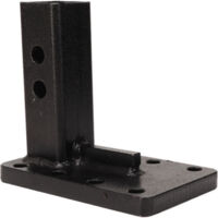 DEESSE SHOP-Récepteur de Crochet D'attelage, Support D'attelage Réglable en Acier allié 4410lbs pour Récepteurs D'attelage de 2 Pouces Tracteur de Remorque 6-1/2 Pouces de Chute
