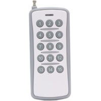 DEESSE SHOP-Commutateur de Télécommande 433 MHz Méthode de Codage à 15 Touches Batterie de la Télécommande et Remplacement de la Télécommande Universelle ABS