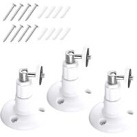 Lot de 3 supports muraux réglables à 360° - Compatible avec Ring Stick Up Cam Pro - Réglable à 360 ° - Pour caméra d'intérieur de 1ère génération