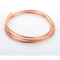 Tube de Cuivre Tube Rond en Cuivre de Tube Souple 2M OD 2mm x ID 1mm pour la Plomberie de Réfrigération